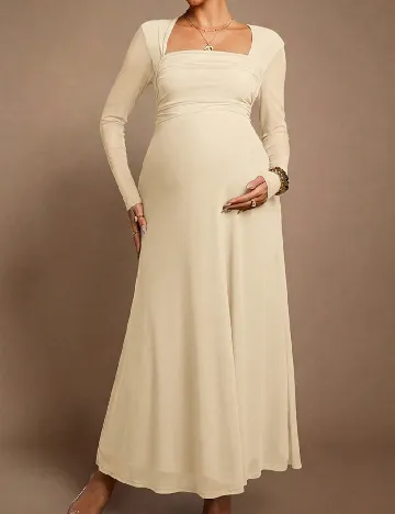 Rochie lunga SHEIN Maternity, galben