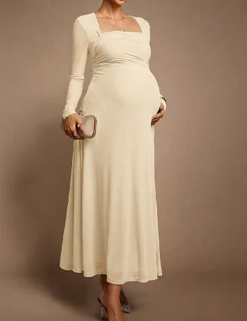 Rochie lunga SHEIN Maternity, galben
