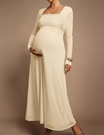 Rochie lunga SHEIN Maternity, galben