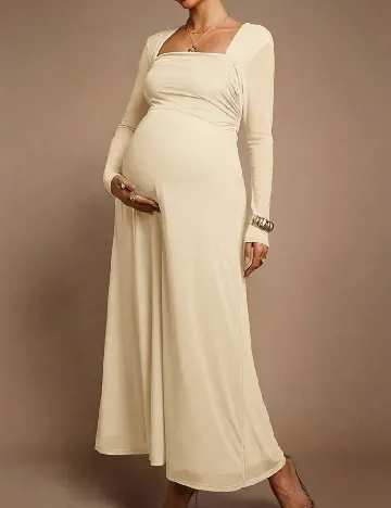 Rochie lunga SHEIN Maternity, galben