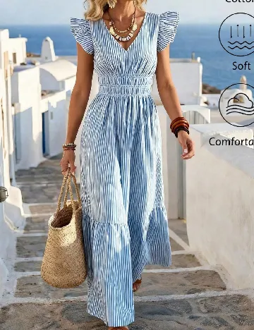Rochie lunga SHEIN, albastru