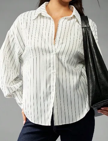 Camasa Oversize Missguided, alb