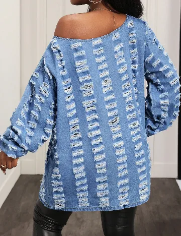 Bluza Oversize SHEIN, albastru