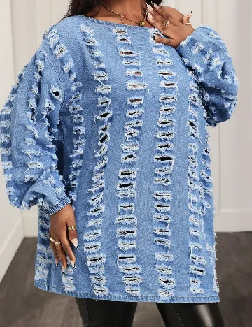 Bluza Oversize SHEIN, albastru