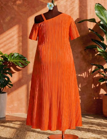 Rochie medie SHEIN CURVE, portocaliu