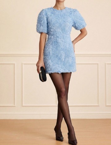 Rochie scurta Aveloria, bleu