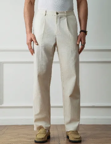 Pantaloni SHEIN, crem