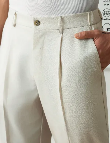Pantaloni SHEIN, crem