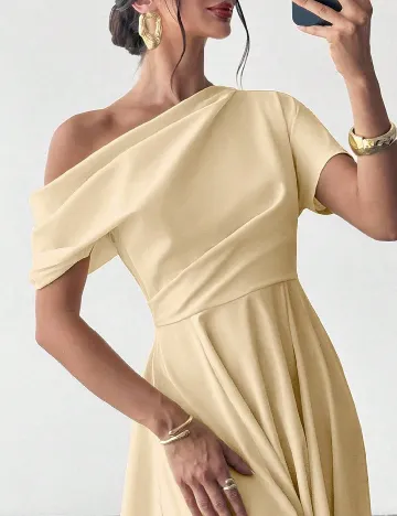 Rochie lunga SHEIN, crem