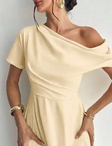 Rochie lunga SHEIN, crem