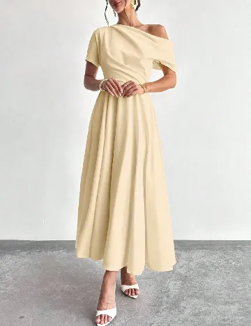 Rochie lunga SHEIN, crem