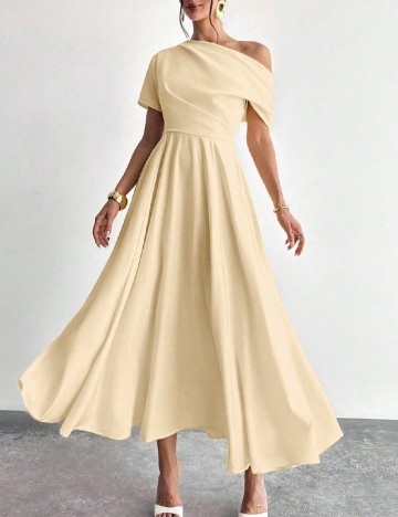 Rochie lunga SHEIN, crem