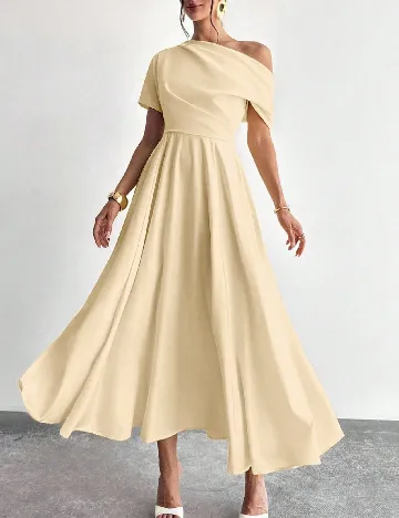 Rochie lunga SHEIN, crem