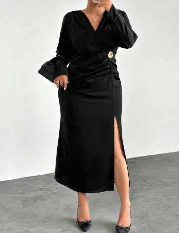 Rochie medie SHEIN CURVE, negru