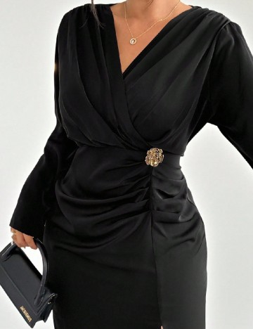 Rochie medie SHEIN CURVE, negru