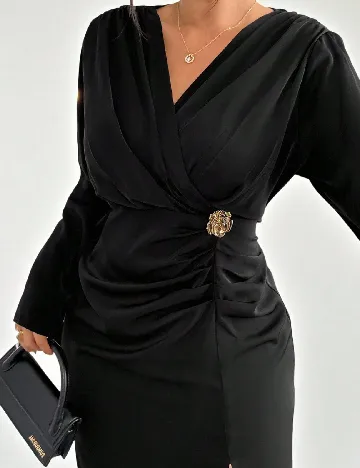 Rochie medie SHEIN CURVE, negru