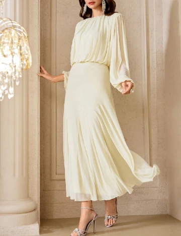Rochie medie SHEIN, crem