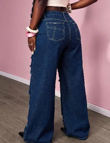 Blugi SHEIN CURVE, bleumarin