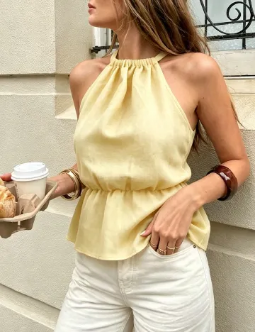 Top SHEIN, galben