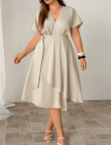 Rochie medie SHEIN CURVE, bej