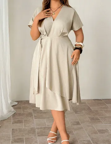 Rochie medie SHEIN CURVE, bej