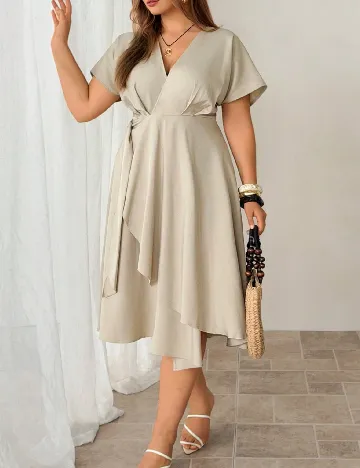 Rochie medie SHEIN CURVE, bej