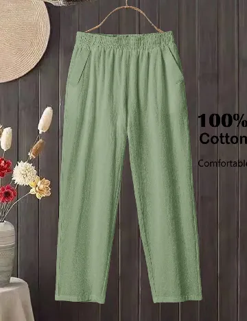 Pantaloni SHEIN, verde