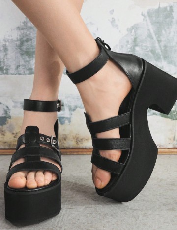 Sandale Sugerpunk, negru