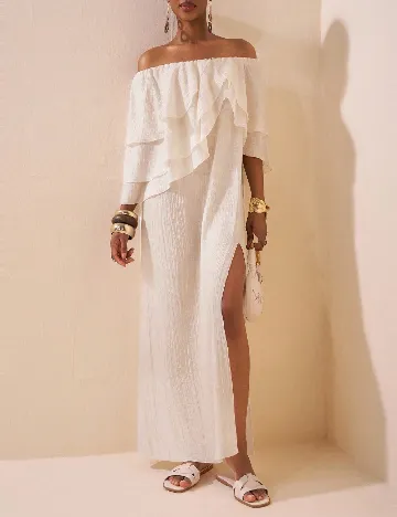 Rochie medie SHEIN, crem
