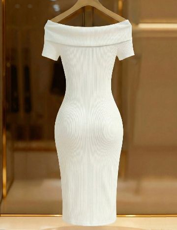 Rochie medie SHEIN, alb