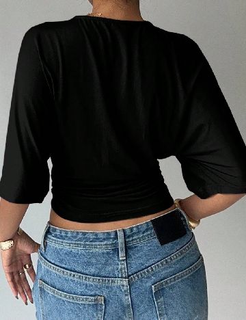 Top SHEIN, negru