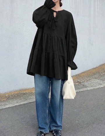 Bluza Oversize Friful, negru