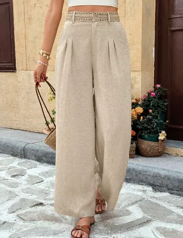 Pantaloni SHEIN, crem