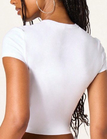 Tricou Missguided, alb