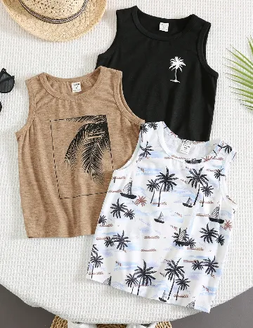 Set Maiouri 3 bucati Shein Kids, mix culori