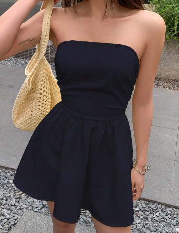Rochie scurta SHEIN, bleumarin