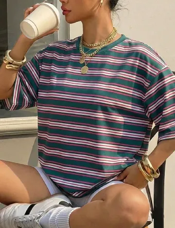 Tricou Oversize SHEIN, mix culori