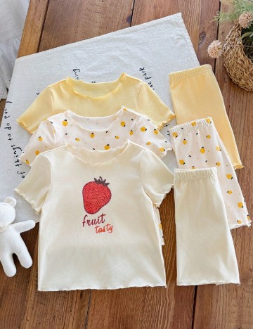 Set compleuri Shein Kids, galben