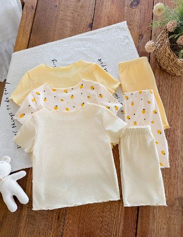 Set compleuri Shein Kids, galben