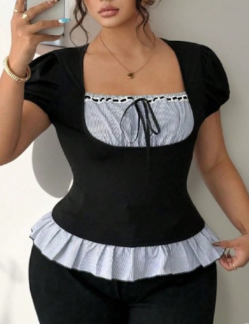 Bluza SHEIN CURVE, negru