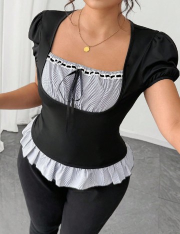 Bluza SHEIN CURVE, negru
