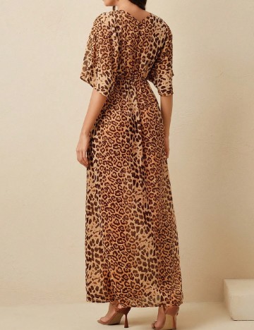 Rochie de plaja Anewsta, animal print