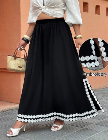 Fusta SHEIN CURVE, negru