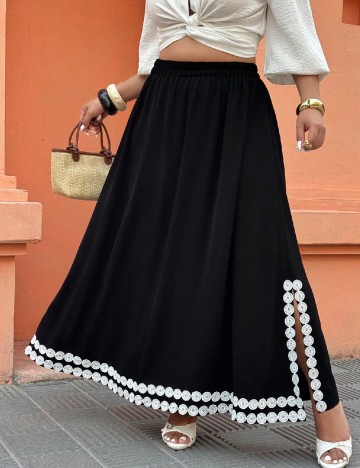 Fusta SHEIN CURVE, negru
