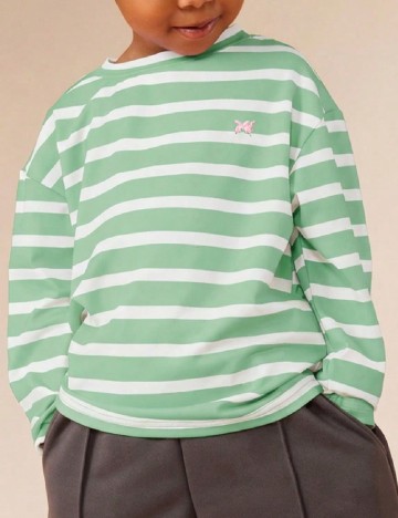 Bluza SUMWON, verde/alb