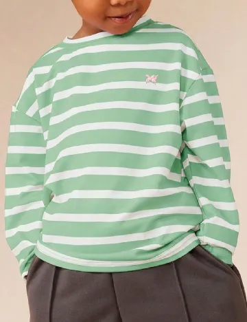 Bluza SUMWON, verde/alb