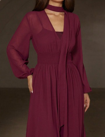 Rochie lunga Aveloria, pruna