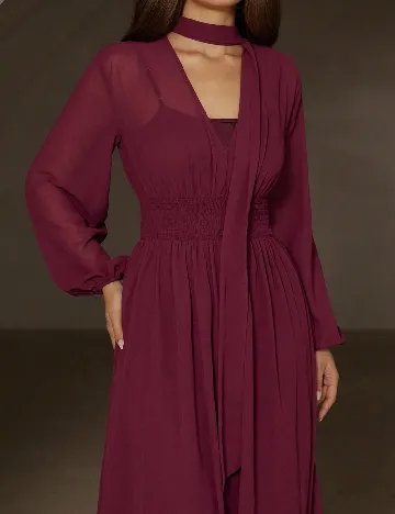 Rochie lunga Aveloria, pruna