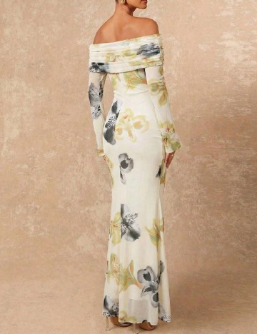 Rochie lunga SHEIN, floral print