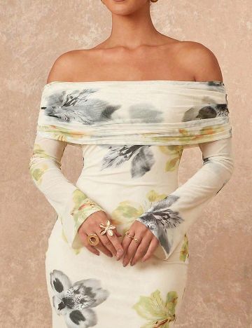 Rochie lunga SHEIN, floral print